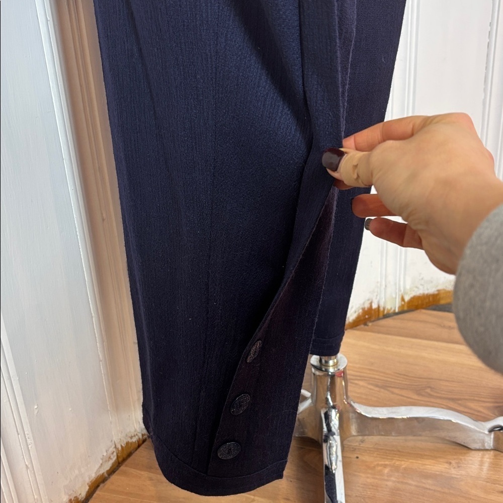 Vintage Navy Blazer & Pants Set – Soft Tailored Two-Piece - Size M to L - Picture 13 of 13